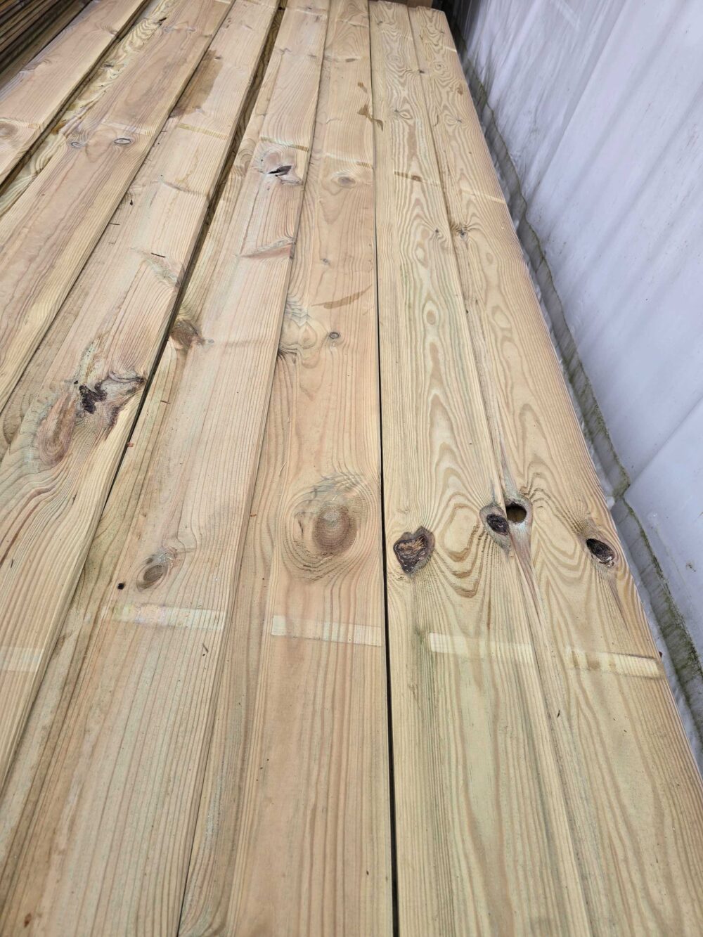 2nd class Pinewood Pressure Treated  T&G cladding 21mm x 145mm x 4m (13ft)
