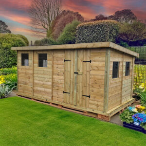 Bespoke Premium Quality Wooden Treated Pent Shed in Aberdeen -G&A Timber Ltd