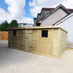 Bespoke Premium Quality Wooden Treated Pent Shed in Aberdeen -G&A Timber Ltd