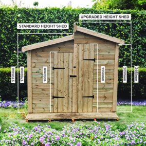 Wooden Garden Sheds | Height Upgraded for sale in Aberdeen -G&A Timber Aberdeen, Scotland
