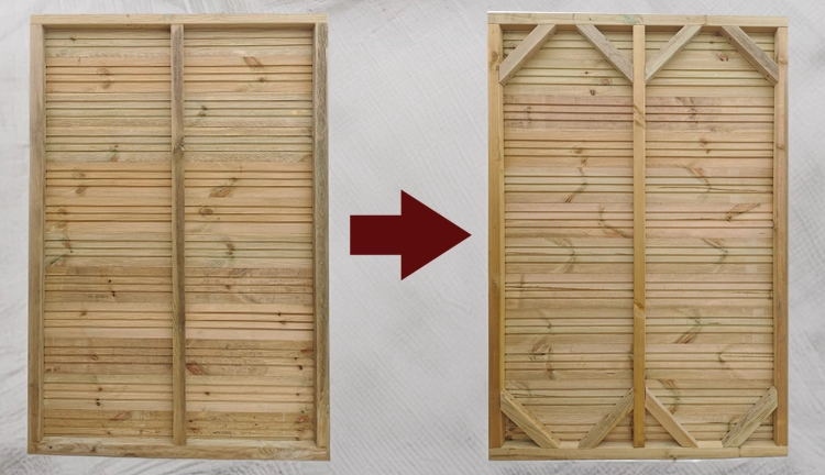 Reinforcement of the shed wall panels - G&A Timber Aberdeen, Scotland