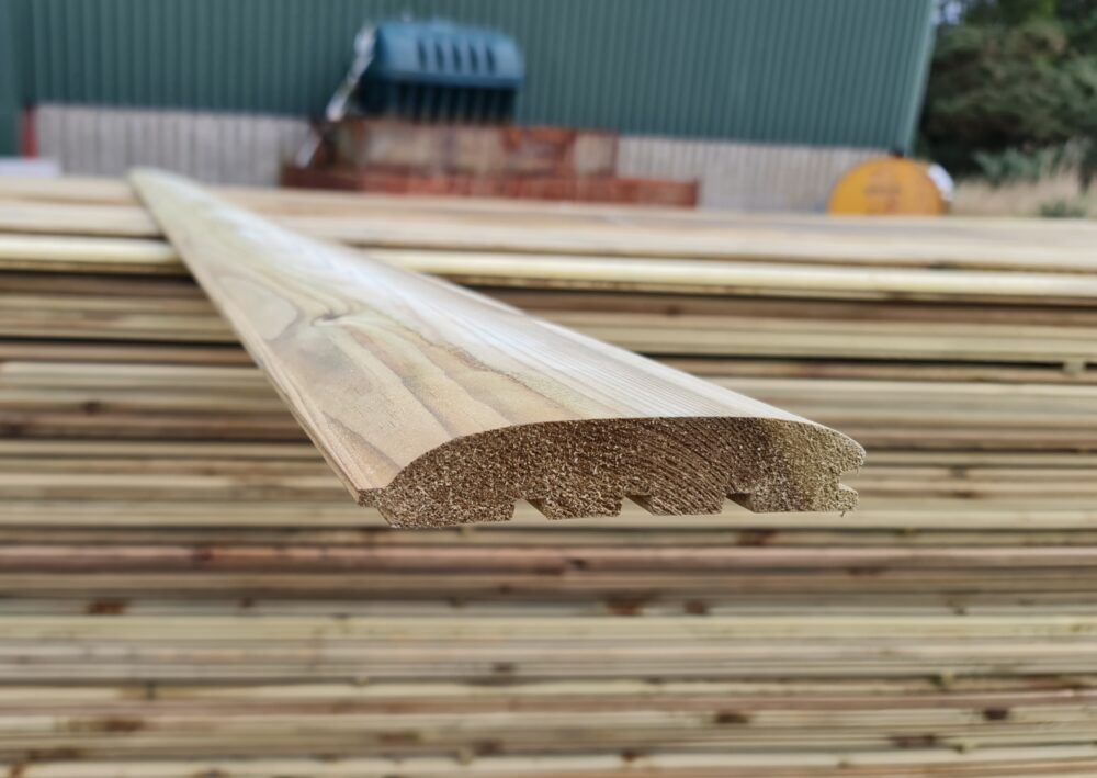 Treated Loglap Cladding 27mm x 145mm - G&A Timbe