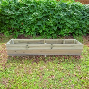 Large Wooden Rectangular Planter 45x30cm x200cm -GA-Timber.com in Aberdeen