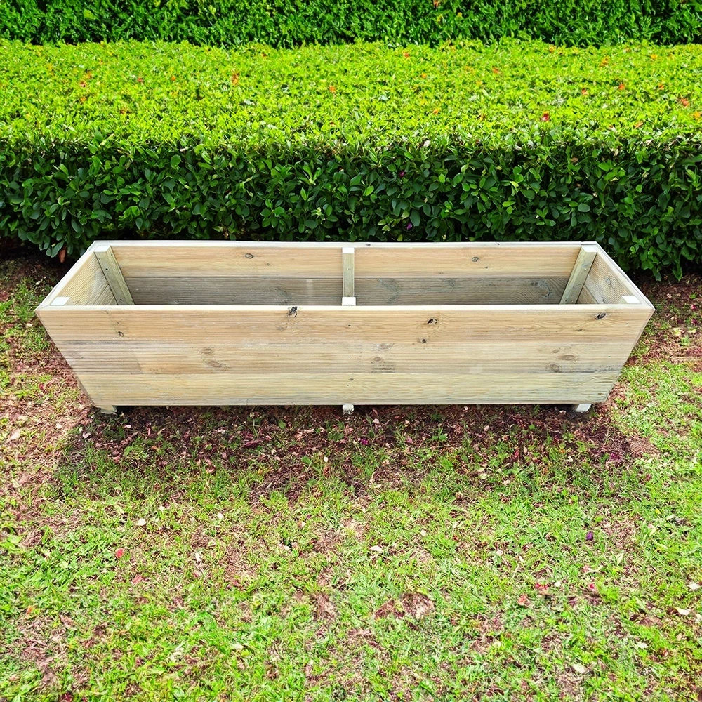 Large Wooden Rectangular Planter 45x45cm x200cm -GA-Timber.com in Aberdeen