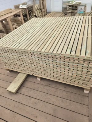 Modern Single Slatted Fence Panel for Sale in Scotland | Ga-Timber.com