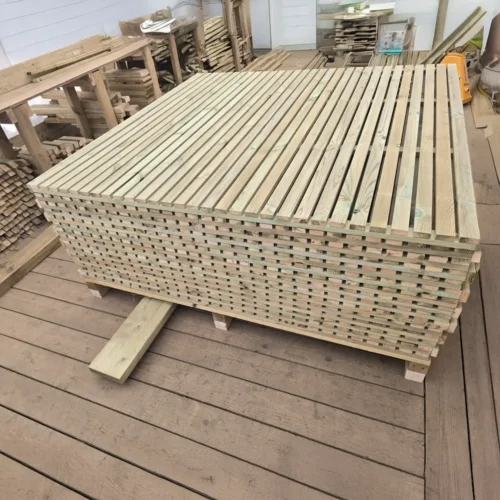 Modern Single Slatted Fence Panel for Sale in Scotland | Ga-Timber.com