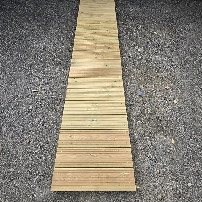 Softwood Decking Walkway -G&A Timber Aberdeen