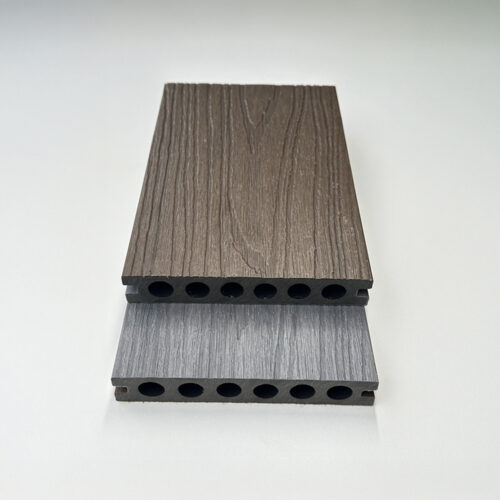 Teak / Light GreyHD Dual-Sided Composite Decking Board G&A Timber
