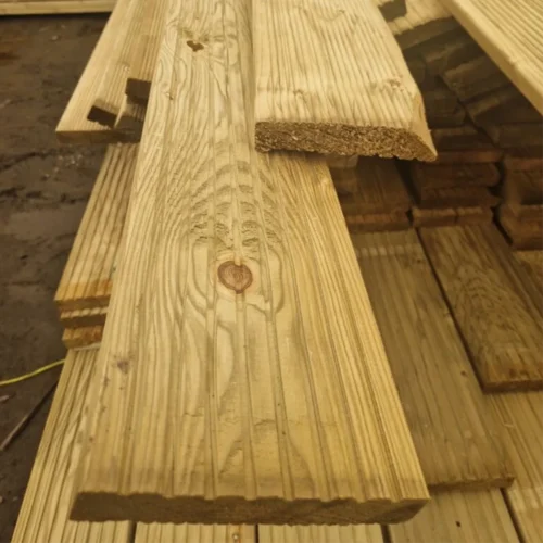 Timber Decking Board Green 28mm×145mm Double sided 2nd class -G&A Timber