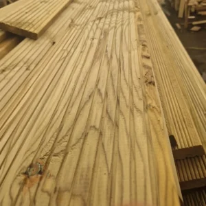 Timber Decking Board Green 28mm×145mm Double sided 2nd class -G&A Timber Scotland