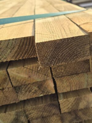 Rough Sawn treated Fence Rail 38mm x 75mm x 3.6m (3x1.5x12ft)