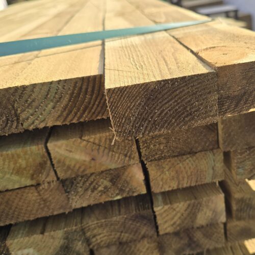 Rough Sawn treated Fence Rail 38mm x 75mm x 3.6m (3x1.5x12ft)