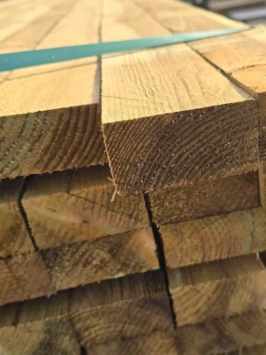 Rough Sawn treated Fence Rail 38mm x 75mm x 3.6m -G&A Timber Merchant Aberdeen