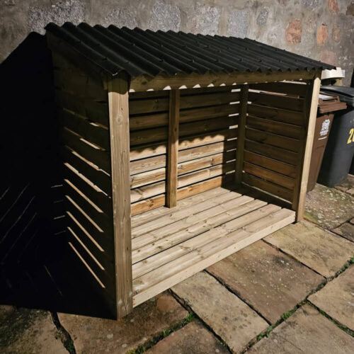 Log Store Premium Onduline Roof | G&A Timber Aberdeenshire