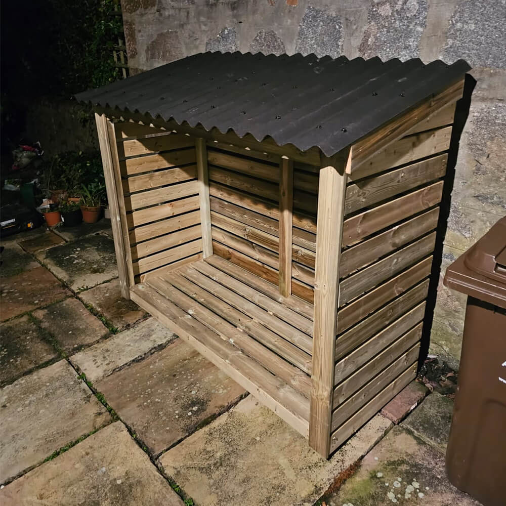Log Store Premium Onduline Roof Log Store Premium Onduline Roof | G&A Timber Aberdeen