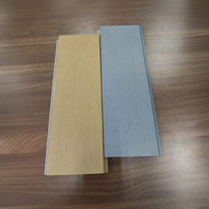 Premium ASA co-extruded cladding in Teak & Grey. Premium ASA Composite Cladding Teak & Grey | G&A Timber Merchant Aberdeen