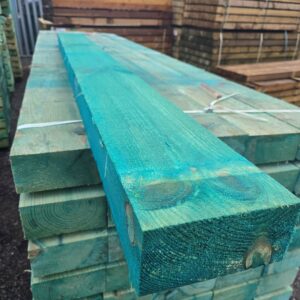 Treated Green Railway sleepers 95mm x 195mm (8×4)
