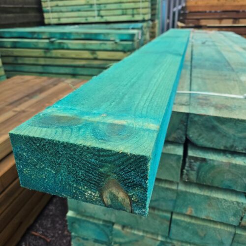 Treated Green Railway sleepers 95mm x 195mm (8×4)