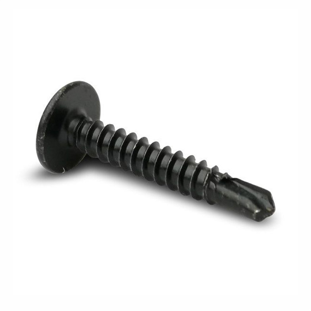 Self drilling screws for easy installation composite cladding
