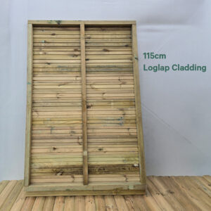Timber Wall Frame Panel 115cm Loglap Cladding Interior DIY Shed & Garden Room Panels 115cm Loglap | G&A Timber Aberdeenshire