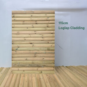 Timber Wall Frame Panel 115cm Loglap Cladding DIY Shed & Garden Room Panels 115cm | G&A Timber Aberdeen