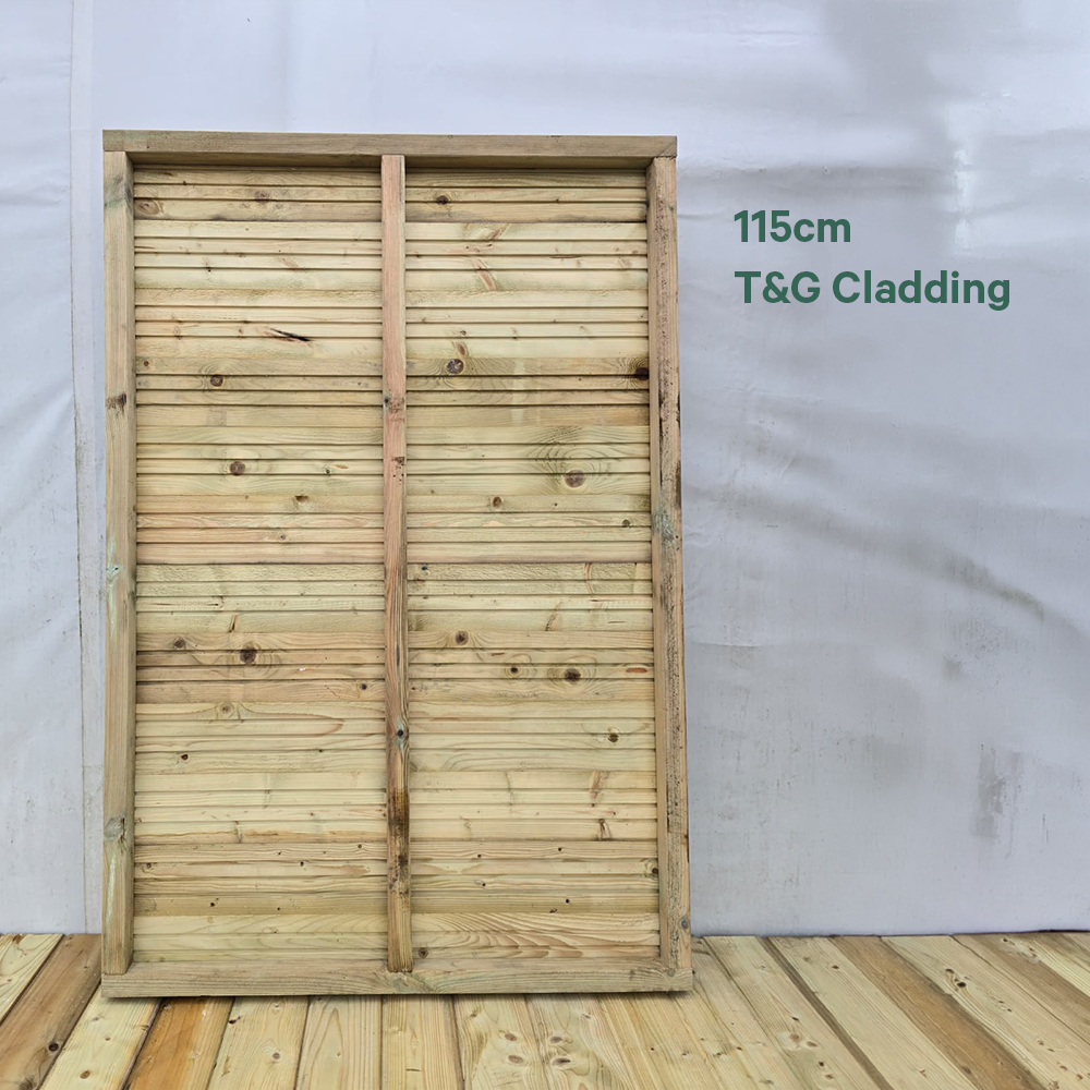 Timber Wall Frame Panel 115cm DIY Timber Framed Wall Panels for Garden Buildings