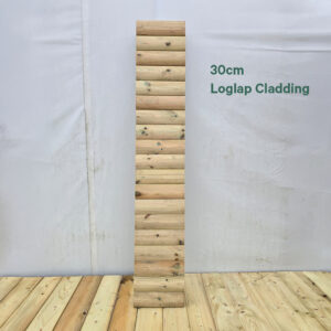 Timber Wall Frame Panel 30cm LogLap Cladding DIY Shed & Garden Room Panels 30cm Loglap Cladding | G&A Timber Aberdeenshire